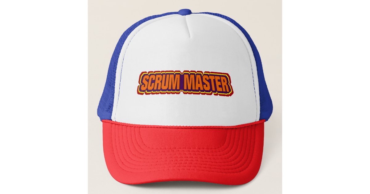 Scrum Master Bold Trucker Hat Zazzle