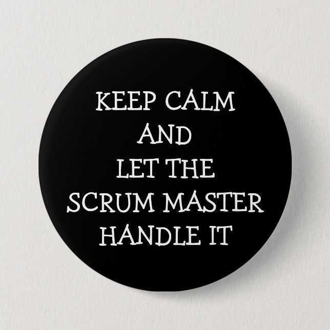 Scrum Master Button (Front)