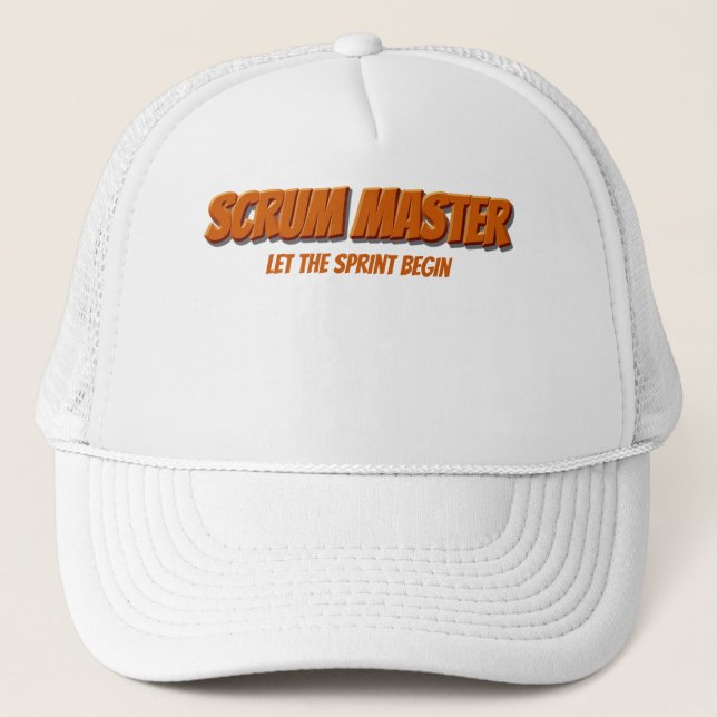 Scrum Master Let the Sprint Begin Trucker Hat (Front)