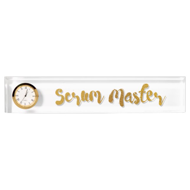 Scrum Master Nameplate (Front)