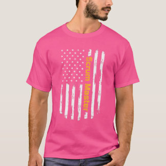 Scrum Master Proud Positive Carrer Vintage America T-Shirt