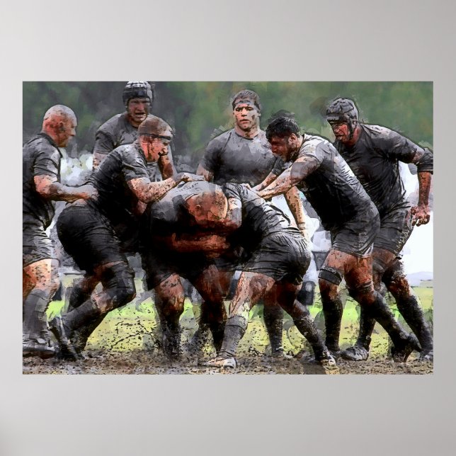 SCRUMMAGE RUGBY POSTER (Front)