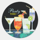 Scrumptious Cocktails Party Invitation Stickers at Zazzle