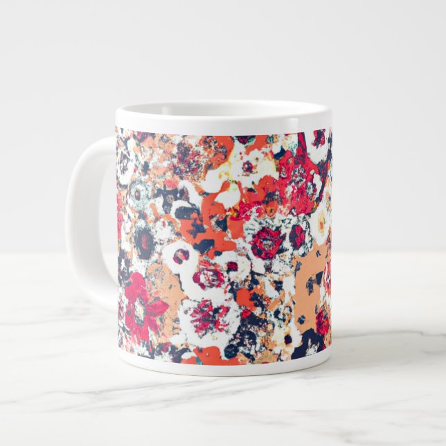 Scrunchy Pattern Giant Coffee Mug (Front Left)