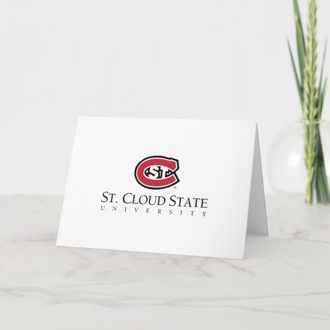 SCSU Athletic C-Logo | Classic Serif Text Card (Front)
