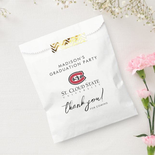 SCSU Athletic C-Logo | Classic Serif Text Favor Bag (Sealed)