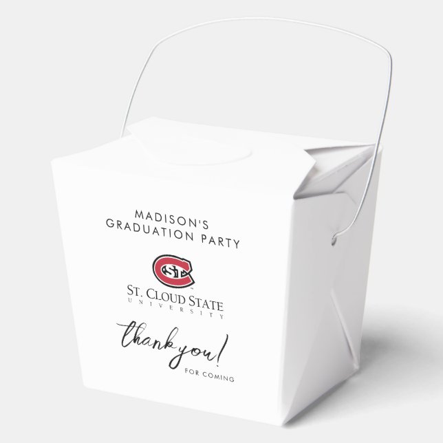 SCSU Athletic C-Logo | Classic Serif Text Favor Boxes (Front)