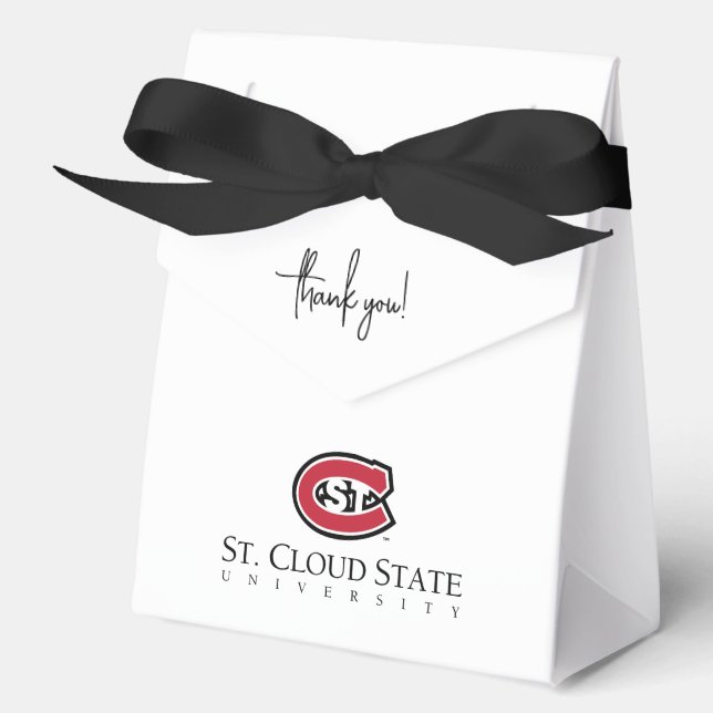SCSU Athletic C-Logo | Classic Serif Text Favor Boxes (Front)