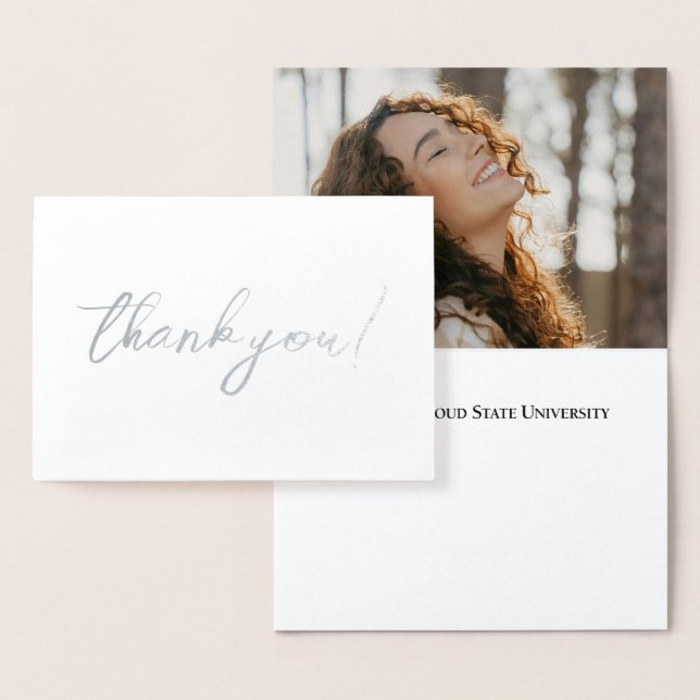 SCSU Athletic C-Logo | Classic Serif Text Foil Card (Display)