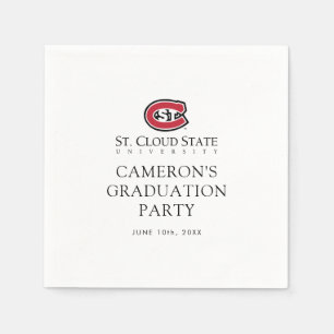 SCSU Athletic C-Logo Classic Serif Text Napkins
