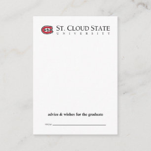 SCSU Athletic C-Logo   Classic Serif Text Note Card