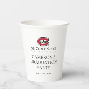 SCSU Athletic C-Logo Classic Serif Text Paper Cups