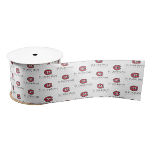 SCSU Athletic C-Logo   Classic Serif Text Satin Ribbon