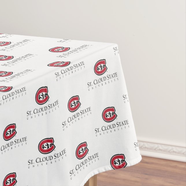 SCSU Athletic C-Logo | Classic Serif Text Tablecloth (In Situ)