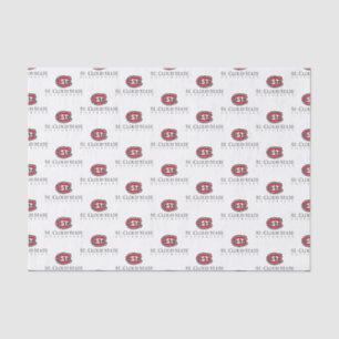 SCSU Athletic C-Logo Classic Serif Text Tissue Paper