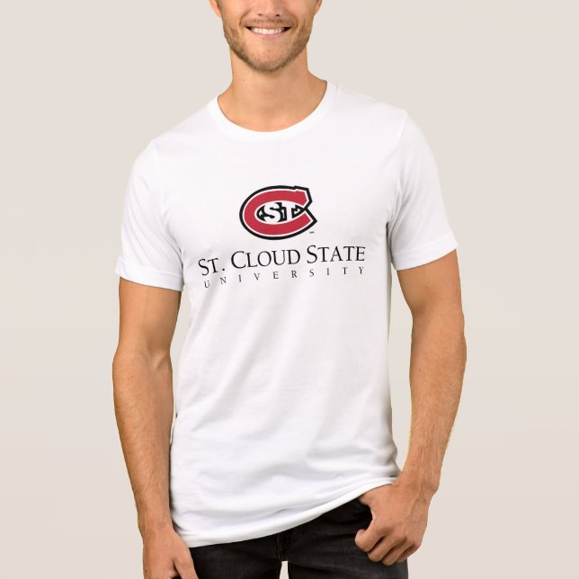 SCSU Athletic C-Logo | Classic Serif Text Tri-Blend Shirt (Front)