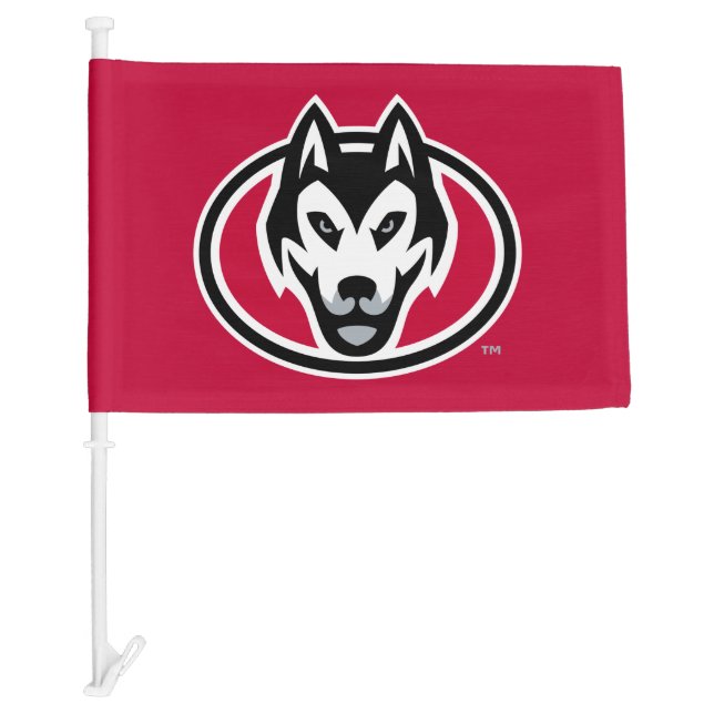 SCSU Huskies Car Flag (Front)
