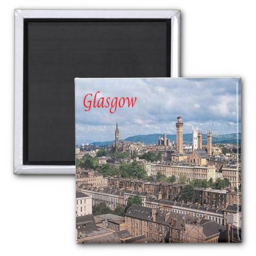 SCT003 GLASGOW Scotland Fridge Magnet