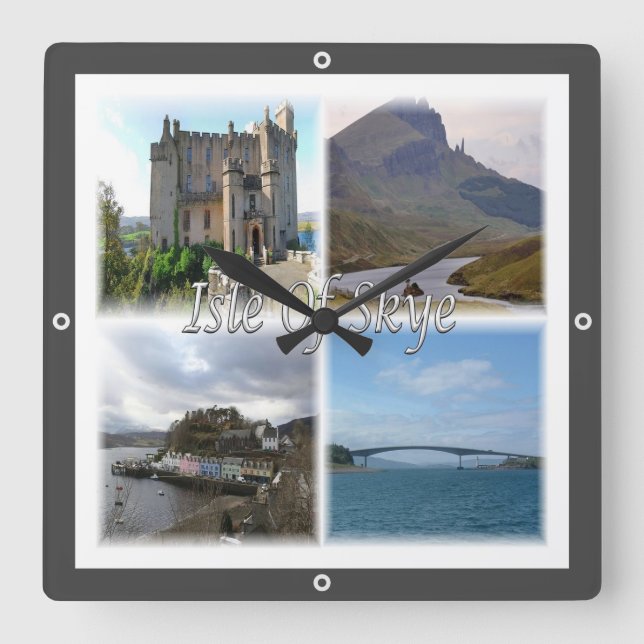 SCT005 SCOTLAND, The isle of skye, Square Wall Clock (Front)