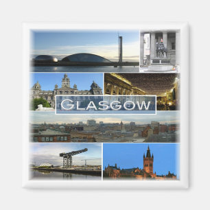SCT007 GLASGOW, Scotland, Fridge Magnet