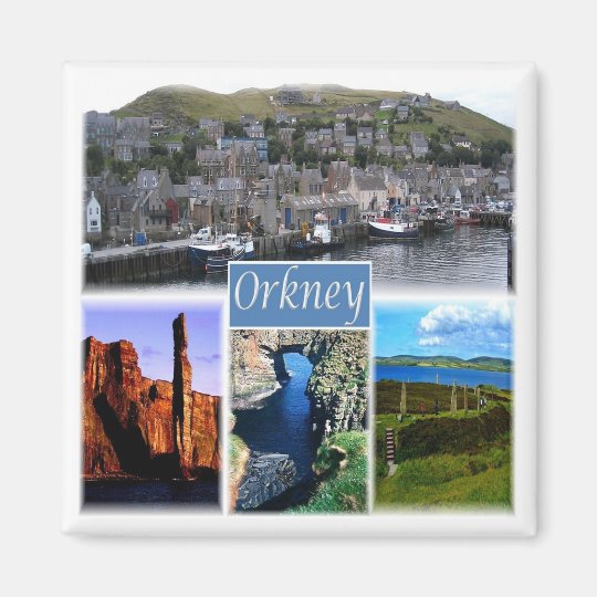 SCT013 ORKNEYS The Orkney Islands Scotland, Fridge Zazzle