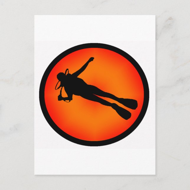 SCUBA AT DUSK POSTCARD (Front)