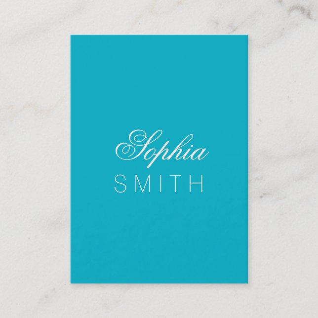 Scuba Blue Design - Enter your name Business Card (Front)