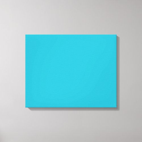 Scuba Blue Teal Trend Color Background Canvas Print