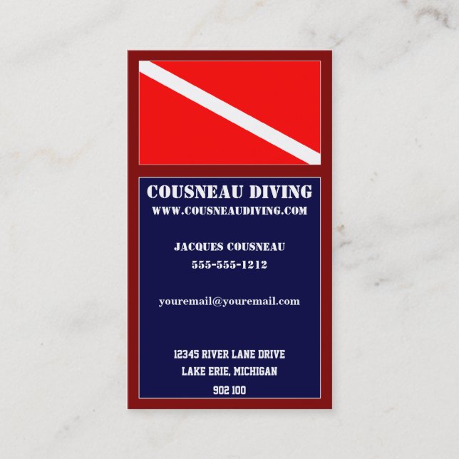 Scuba Business Card 1 (Front)