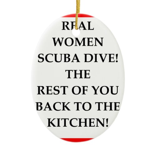 SCUBA CERAMIC ORNAMENT