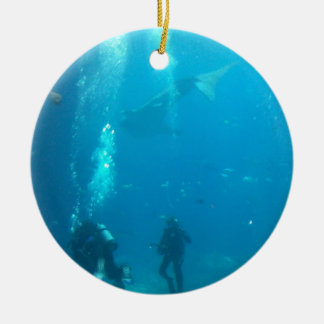 scuba ceramic ornament