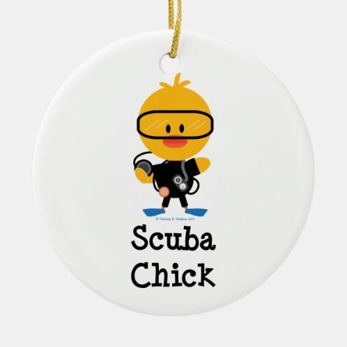 Scuba Chick Ornament