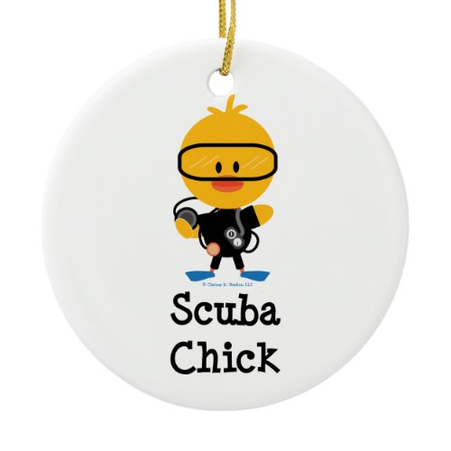 Scuba Chick Ornament