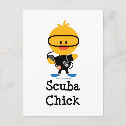 Scuba Chick Postcard
