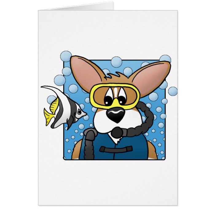 Scuba Corgi Cards