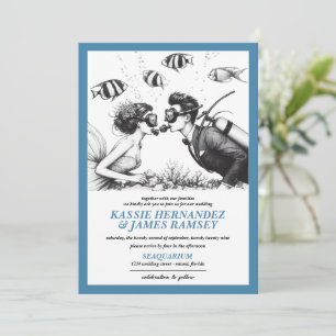 Scuba Couple Wedding Invitation