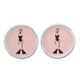 Scuba Diva Diver Cufflinks