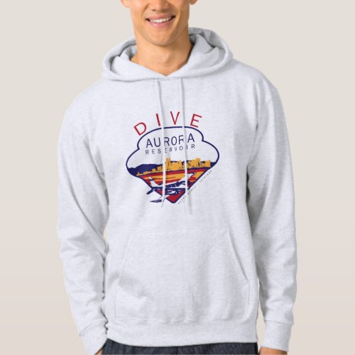 Scuba Dive Aurora Reservoir Cessna 310 Airplane Hoodie