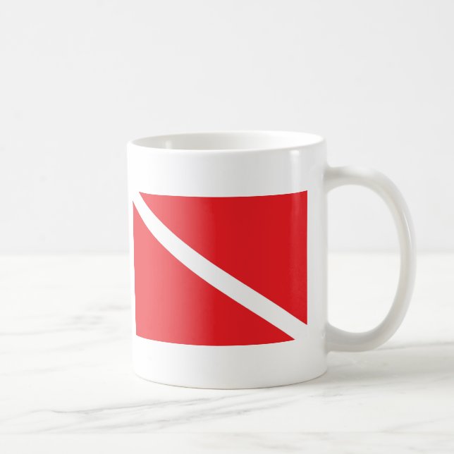 SCUBA Dive Flag Coffee Mug (Right)