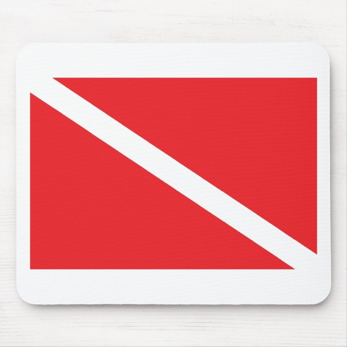 SCUBA Dive Flag Mouse Mats