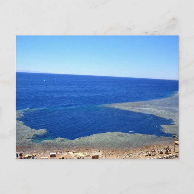 Scuba Dive Spot Blue Hole Postcard (Front)