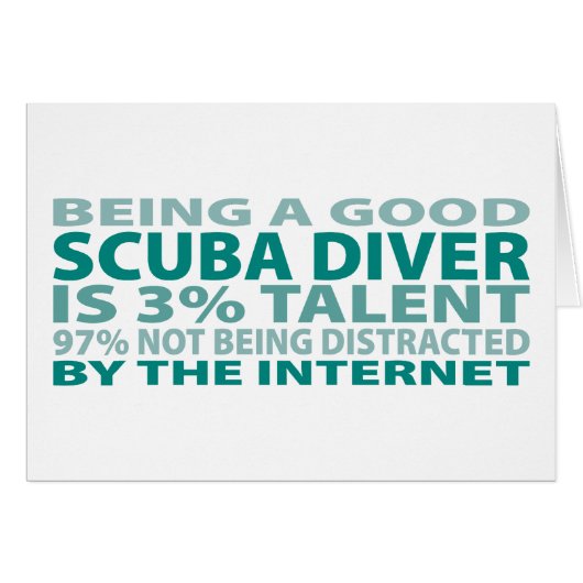 Scuba Diver 3% Talent Cards (Front Horizontal)