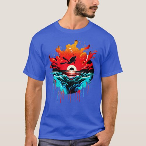Scuba Diver Adventure Design T_Shirt