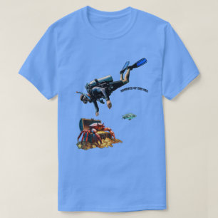 SCUBA Diver and a Treasure Chest of Gold Coins URM T-Shirt