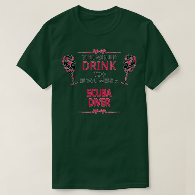 Scuba Diver Birthday Christmas GiftPresent 2 T-Shirt (Design Front)