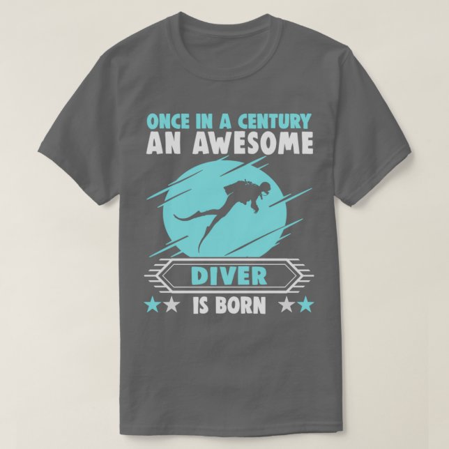 Scuba diver birthday dive instructor 1 T-Shirt (Design Front)