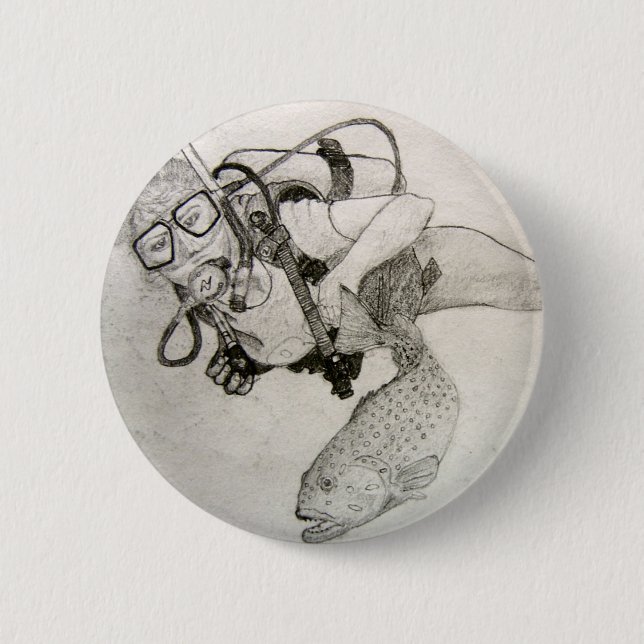 Scuba Diver Button (Front)