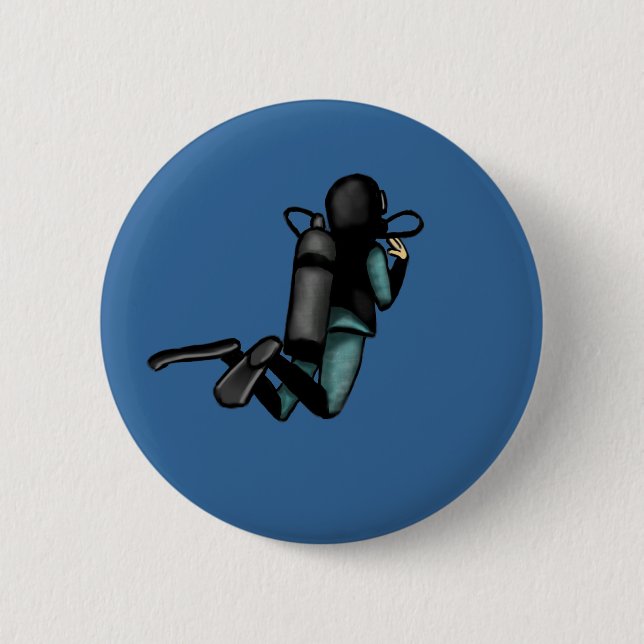 Scuba Diver Button (Front)