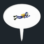 Scuba Diver Cake Topper<br><div class="desc">Scuba Diver</div>