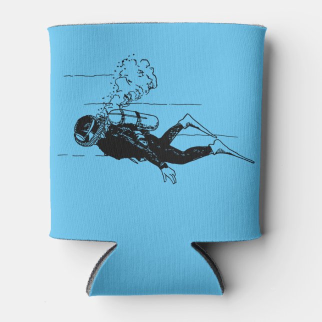 Scuba Diver Can Cooler (Front)